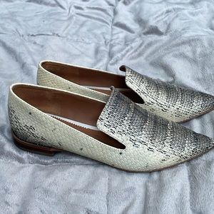 Franco Sarto Snake Pointy Toe Flats